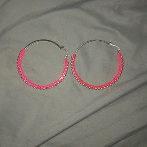 Pink earrings